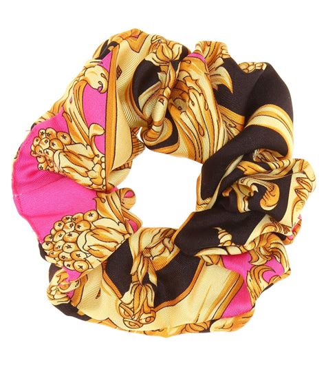 silk versace scrunchie|Women's Luxury Soft Accessories .